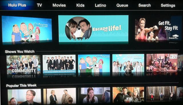 Hulu Plus updated for Apple TV 5.2.1