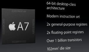 iPhone 5S A7 processor specs