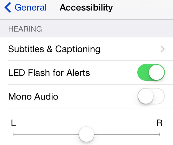 Flash iPhone LED for alerts