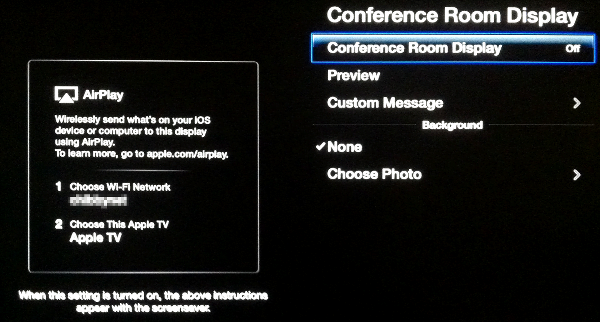 Apple TV Conference Room Display