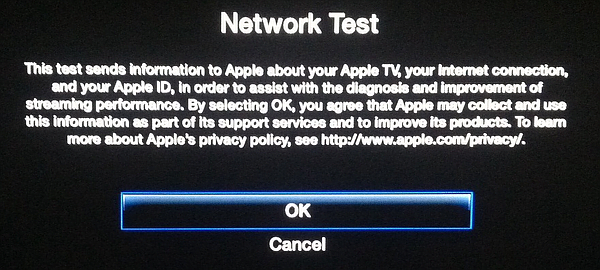 test network with Apple TV