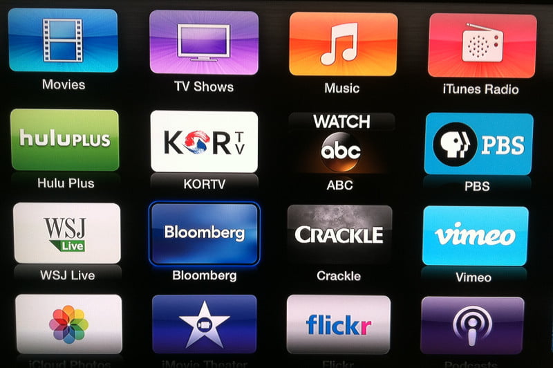 Apple TV adds Bloomberg, Crackle, ABC and KORTV