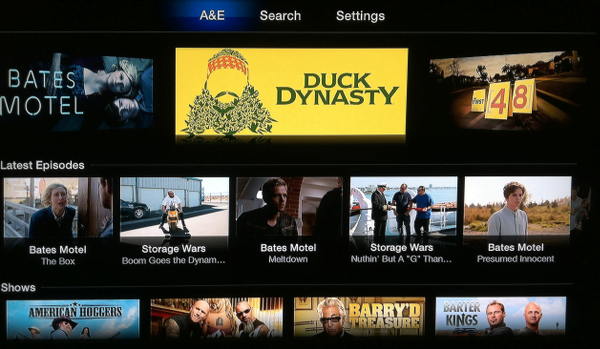 A&E Channel for Apple TV