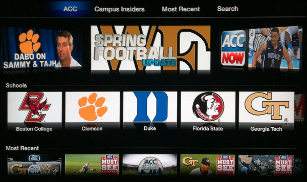 ACC Sports for Apple TV