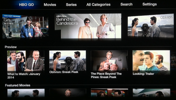 Apple TV HBO GO