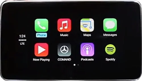 CarPlay in-dash display