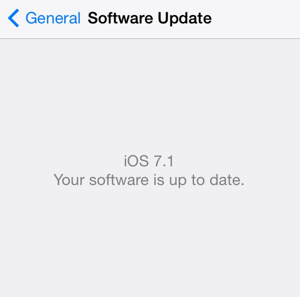 iPhone upgraded to iOS 7.1