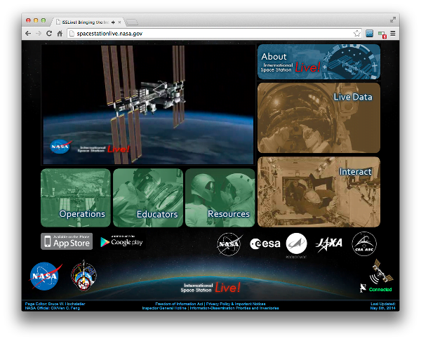 ISS Live website