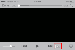 adjust video quality for the Trailers app