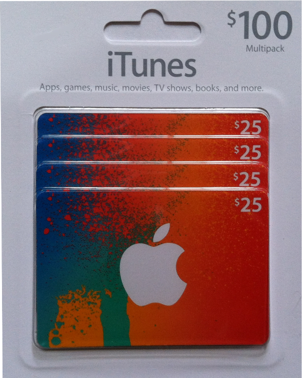 iTunes gift card multipack from Costco