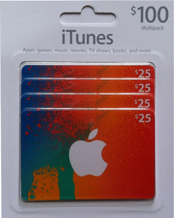 iTunes gift card multipack from Costco