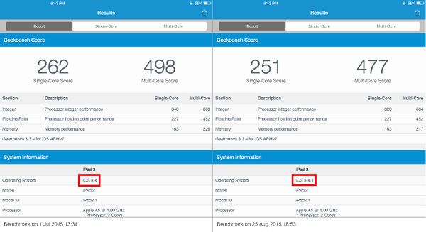 iOS 8.4.1 Is Slower than 8.4