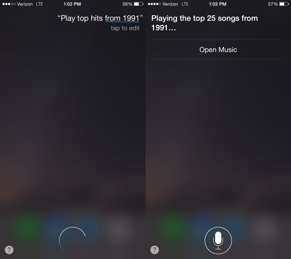 Ask Siri to Play Top Hits
