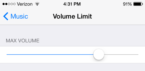 Turn Volume Limit up to Desired Level