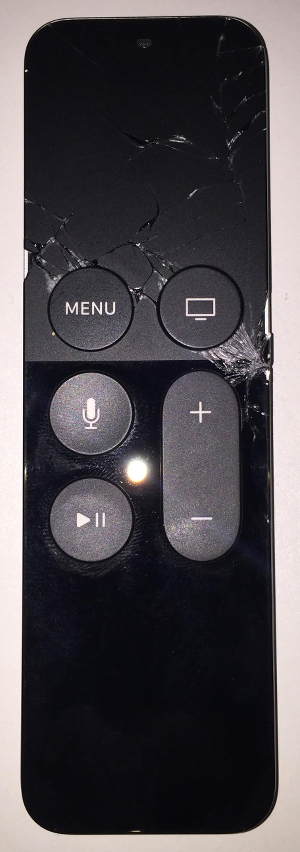 Shattered Apple TV 4 Siri Remote