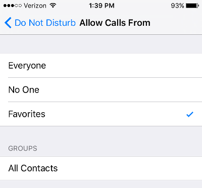 Block Calls on iPhone Allow Certain Calls in Do Not Disturb Mode
