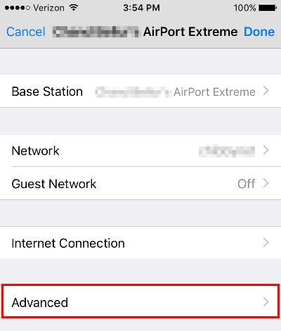 AirPort Extreme Tap Advanced