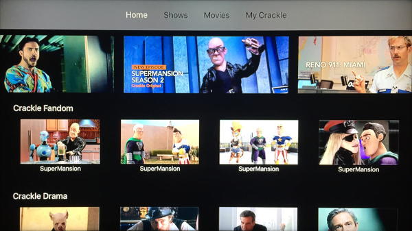 Crackle Apple TV App