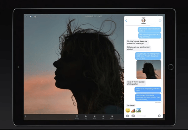 iOS 11 Dock to Split View Multitasking Step 2
