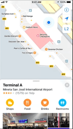 iOS 11 Airport Maps