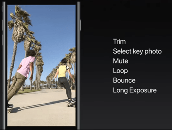 iOS 11 Live Photos Features