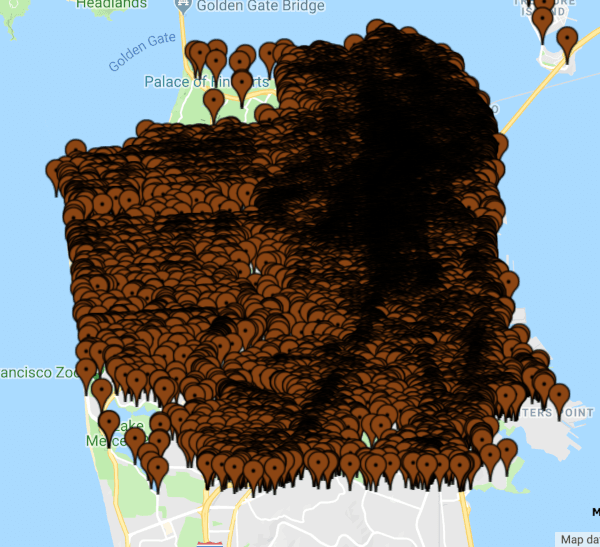 San Francisco Human Waste Map