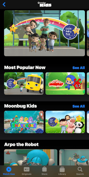 Moonbugs Kids Apple TV Channel
