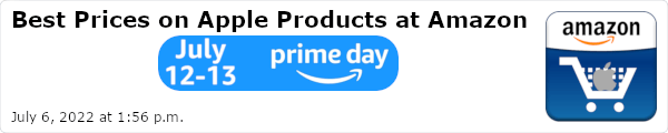 Best Prices on Apple Products at Amazon - Updated July 6, 2022 at 1:56 p.m.